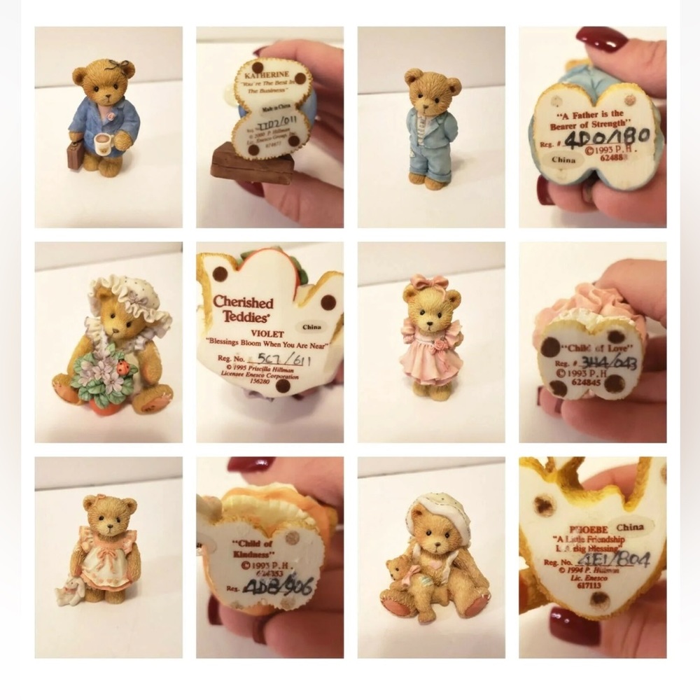 Lot of 6 small cherished teddies! Reach out with any questions!